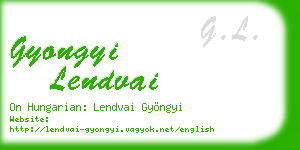 gyongyi lendvai business card